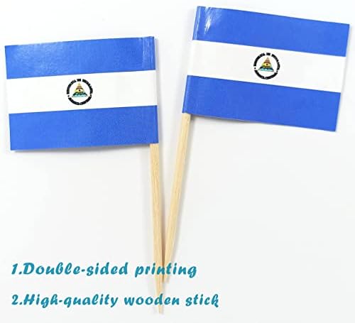 JBCD Nikaragva čačkalica Zastava Nikaragvanske Mini male Cupcake Topper zastave