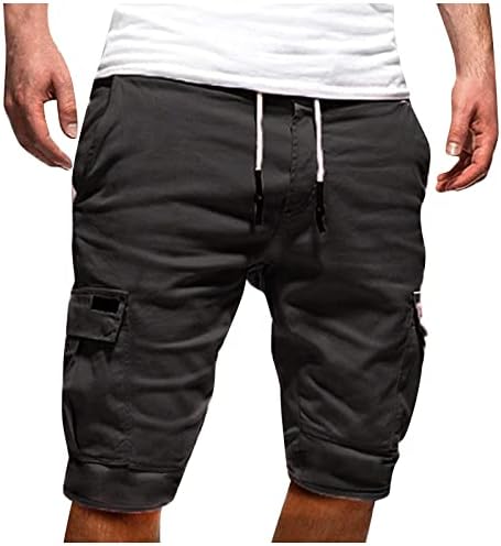 YMOSRH teretni kratke hlače za muškarce Ležerne prilike na otvorenom Patchwork džepovi kombinezoni Sportske