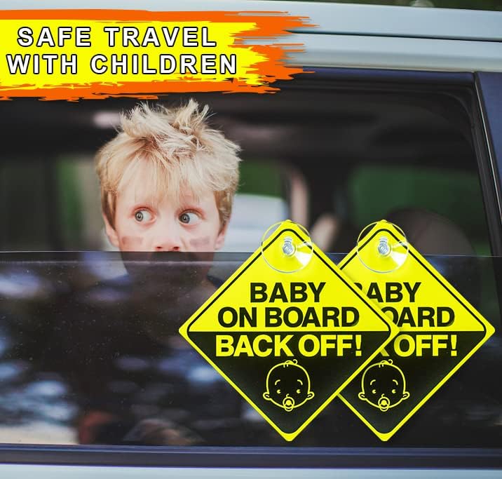 2kom baby on board naljepnica znak za automobile svijetlo žuta beba na brodu odbijte znakove upozorenja