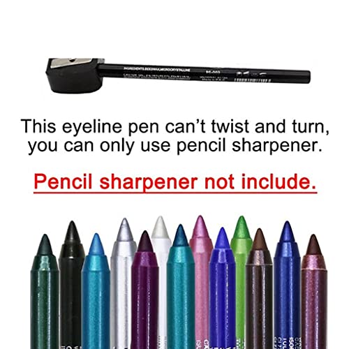 Xiahium Gel olovka za oči 1pc olovka za šminkanje mačjih očiju mat Shimmer vodootporna Sumdge-otporna Jaka pigmentirana dugotrajna olovka za oči