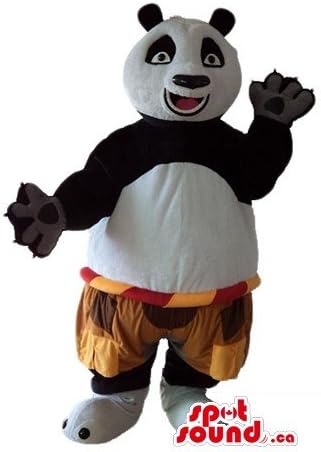 Spotound Kungfu Panda crtani lik maskot američki kostim Fancy haljina
