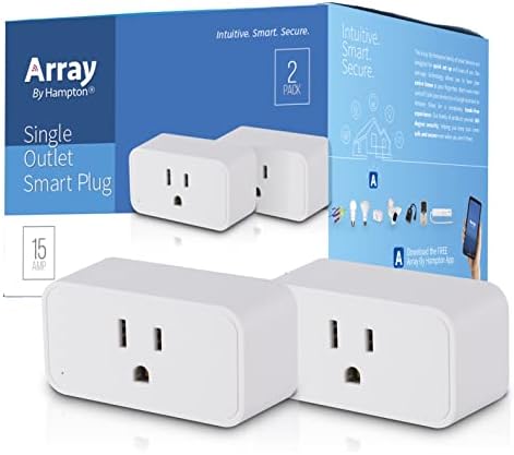 Array od Hamptona-Podesiva Bijela Smart Wi-Fi A19 LED sijalica, 2 pakovanja & Array od Hamptona - Smart Wi-Fi adapter za utikač, 2 pakovanja