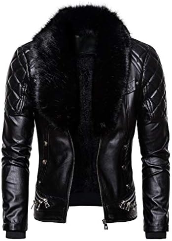 Ymosrh muški bombere jakne Muška koža Vintage parni džep sa zatvaračem na ovratnik punk gotički retro kaput svjetlo jakna