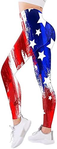 Četvrti julske gamaše za žene Tummy Control Butt dizanje bešavne američke zastave Zvezde mršave