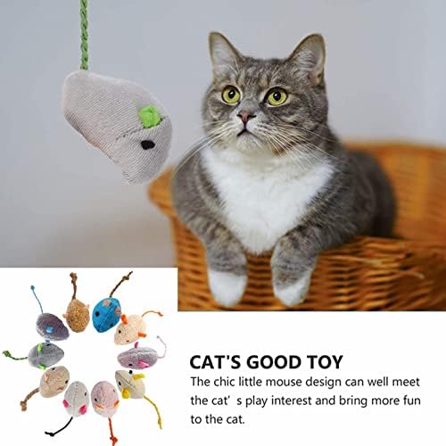 ISMARTEN igračka za mačju metvicu, mačke miš plišane igračke za mačke, mačji miševi & igračke za životinje za mačke i mačiće u zatvorenom prostoru, igračka za žvakanje mačke za vježbe za mačke mačke mačiće