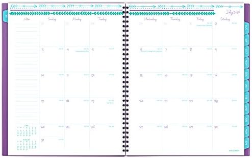 Akademska godišnja mjesečni planer / imenovanje / imenovanje, jul . - jun 2017, 8-1 / 2 x11, odabran dizajn za vas može varirati