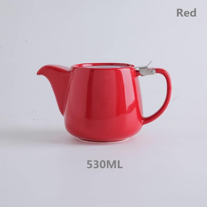 LDCHNH Tea setovi 580ml porculan čajnik šareni ručno izrađeni čajnik Poklopac ekstra finog