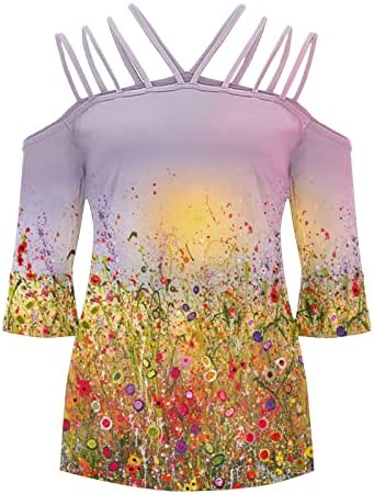 Top Tee za žene Ljeto jesen 2023 odjeća dugme dugme s dugim rukavima dolje niz vintage gothic wrap mreža plus