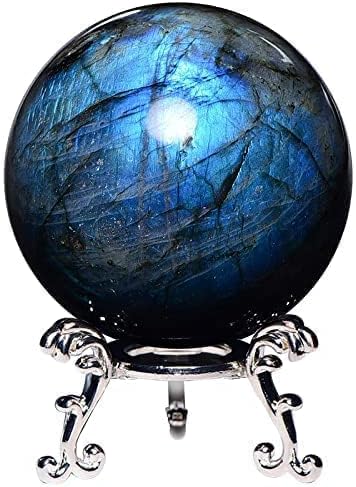 Crystal Ball Labradoritet sfera prirodni kuglični izlječenje kristala za kućni uredski dekor dobro sreće