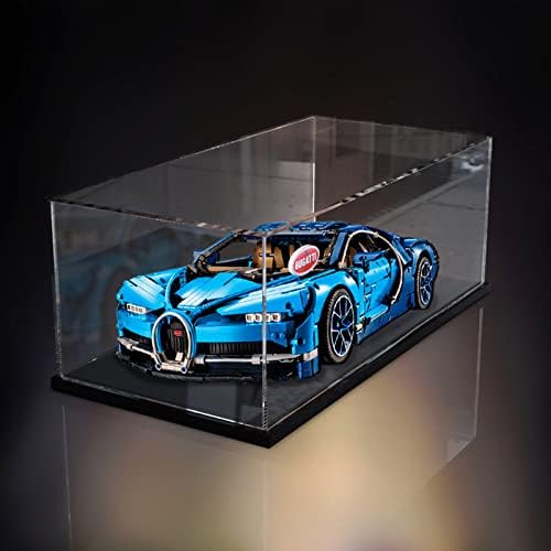 HEYJOY velika prozirna akrilna kutija za vitrine za Lego Bugatti 42115 42083 42096 sklopite stalak za zaštitu