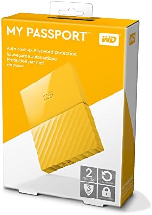 WD 2TB žuta moj pasoš Prijenosni vanjski tvrdi disk-USB 3.0-WDBS4B0020BYL-WESN