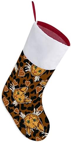 Ispis Cat Božićna čarapa Božićne čarape torbica Porodični Xmas Decor