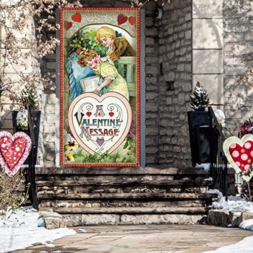 Dekoracija zaljubljenih vrata Valentinova Vintage Sretan dekoracija zaljubljenih za Valentinovo Velika
