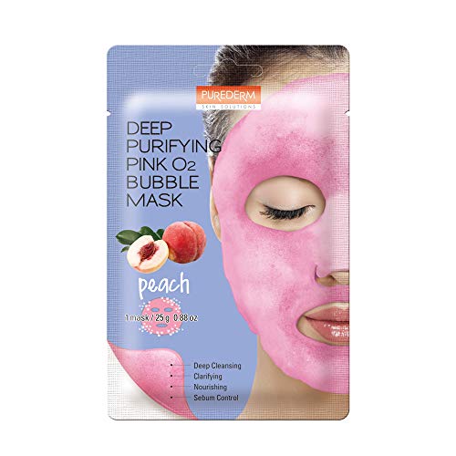 Purederm Roze O2 Maska Sa Mjehurićima Za Duboko Čišćenje & 34; Breskva& 34;