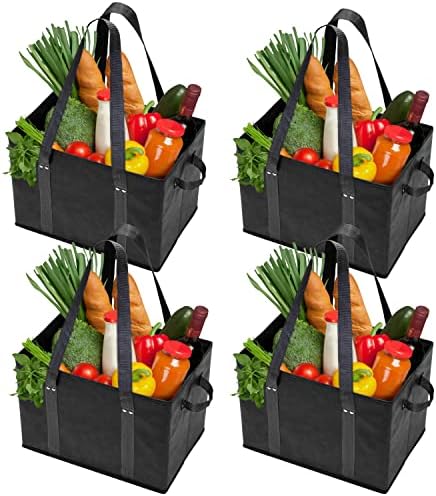 TORBA-TO! 4PK torbe za višekratnu upotrebu torbe za kupovinu torba velika torba za teške uslove rada ručke