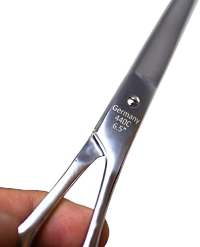 XPersis Pro Rezanje kose oštre brijačke škare 6.5 Slaba Težina njemački izrađeni čelik sa odmorom prsta