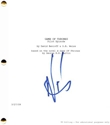 Nikolaj COSTER-Waldau potpisao je autogramirana igra prestola - Jamie Lannister, George R R Martin, Kit Harrington, Lena Headey, Peter Clarke, Emilia Clarke, Song of Williams, Emilia Clarke i Led