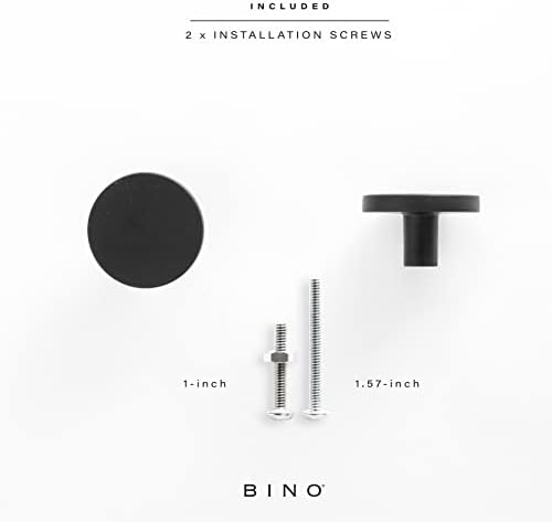 BINO 6-pakovanje ormara - 1,22 prečnik, mat crne boje - komode za obrube za crteže komode i povlače