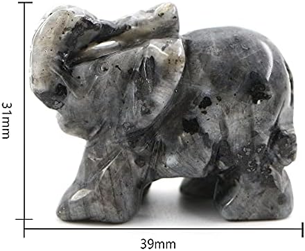Larvikitske figurice od glavnih kamena ručno isklesani džepni statuu iscjeljivanje kristala