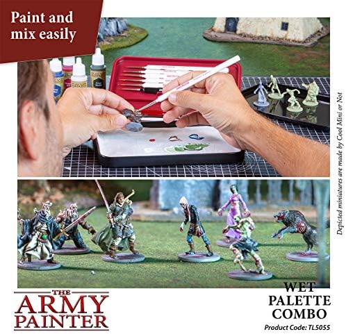 Army Painter Hydropack Bundle Stay Wet Palette za akrilno slikarstvo-paleta akrilnih boja, 100 kom Wet