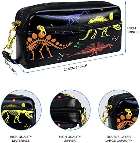 Tbouobt kozmetička torba za žene, torbe za šminke Sobidna toaletna torbica Travel Poklon, obojeni životinjski obojeni dinosaur skelet