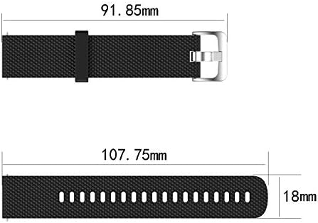 TENCLOUD TANDS kompatibilni sa Letscom Watch Strap za zamjenu zamene mekanih kaiševa za pranje silikonskih ručnih pokrivača Pristup za fitness sat ID205L i ID205S