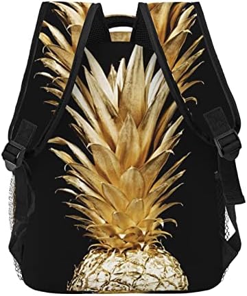 Zlatni ruksak za ispisu od ananasa prijenosna prenosna vodootporna hapska ruksačka torba za punjenje