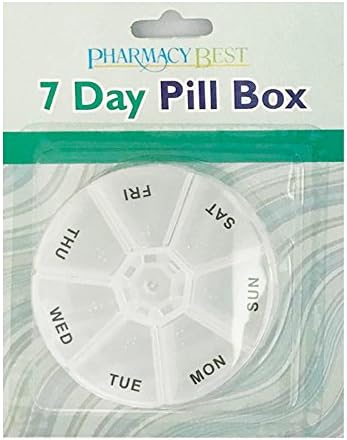 2 Okrugla 7-Dnevna Kutija Za Pilule Organizator Lijekova Dnevni Sedmični Držač Lijekova Putovanje
