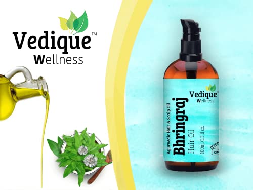 Vedique Remedies Bhringraj ulje za kosu | 500ml | Promocija rasta kose, zacjeljivanje i hranljiv | Ayurvedska
