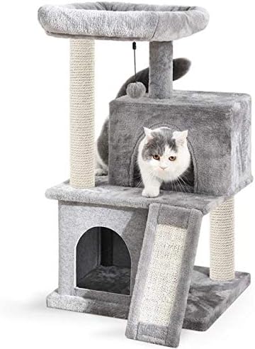 Eroso Cat Toy Cat Pecanje stabla Kuća Mačka Igračka Scramner Play House Conpor namještaj Penjanje okvira CAT Condos Scraiching, Amt0044beige, L