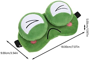 Ozvjedljivo spavanje maska ​​za spavanje žaba SleepMask meka plišana podesiva zasljepljujuća