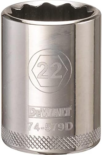 DEWALT 1/2 12 PT Socket 22mm