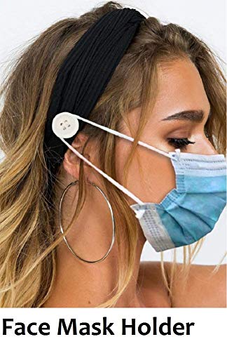 Huachi trake za glavu sa dugmadima za maske za medicinske sestre neklizajuće elastične trake za kosu