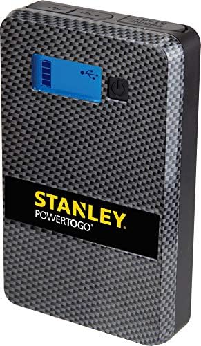 STANLEY SS4LS 600 vršna baterija ampera PowerToGo litijum-jonska elektrana Starter za skok i 8000mah prijenosni Power Bank: dvostruki 3.1 a USB portovi, Stezaljke za baterije, siva