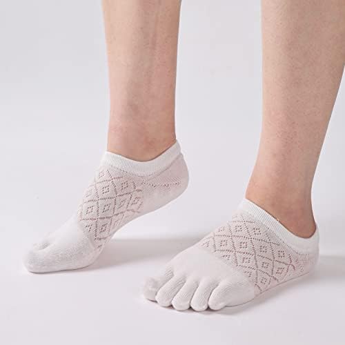 HABITER Žene Lagane no-pokazivačke nožne čarape niske rezne pet prstiju čarape za gležnjeve