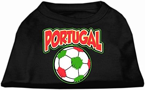 Mirage proizvodi za kućne ljubimce Portugal Fudbalski ekran za ispis, srednja, crna