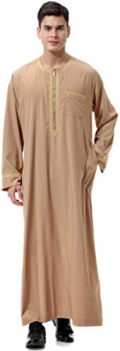 Muška muslimanska odjeća izdržljiv kaftan ogrtač Dubai dugačka haljina etnička odjeća, 1pc Mekani ogrtač
