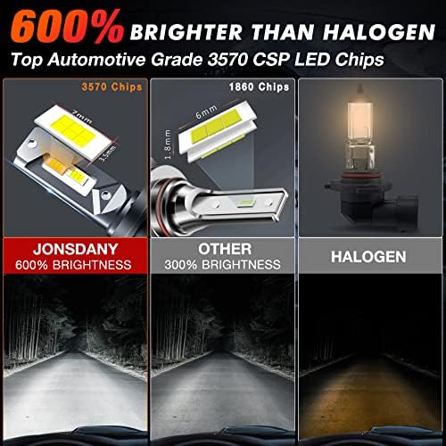Jonsdany H4 / 9003 LED žarulje, 80W 16000 Lumens 600% svjetlina Super svijetla svjetla, HB2 Hi / Lo Beam
