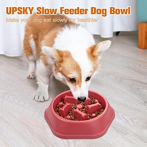 UPSKY posuda za sporo hranjenje pasa protiv Čokovanja posuda za slagalice za sporije hranjenje