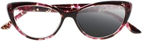 Ženski mali mačji dizajner za prolaz fotohromične progresivne multifokalne naočale za čitanje UV400 čitači sunčanih naočala
