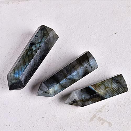 Kamena kristalna točka Fluoritni šesterokutni prirodni kvarcni ametist otac u obliku nakita