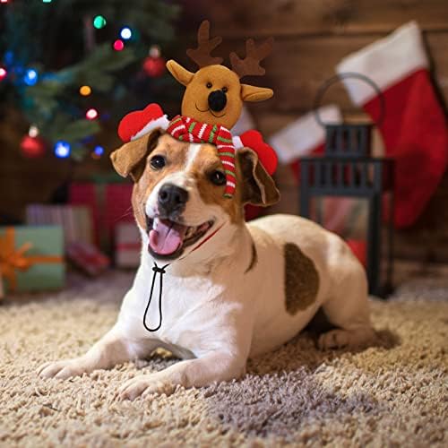Pedgot 3 pakovanje božićne trake za glavu za pse Reindeer Snowman, santa Claus Asortirane stilove Xmas Hripke za kućne ljubimce za božićnu kosu