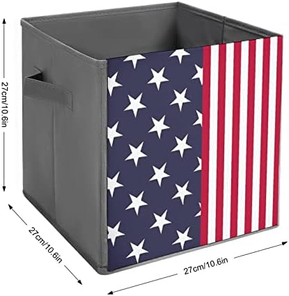 Američka zastava Skladišna tkanina za skladištenje kutija za skladištenje 11-inčni sklopivi
