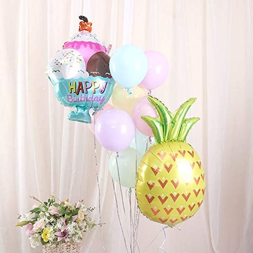 Joeyoo 2 kom. Big Veličina Ananas baloni za rođendanski tuš za tuširanje mladenke Tuš Bachelorette Dekoracija za zabavu
