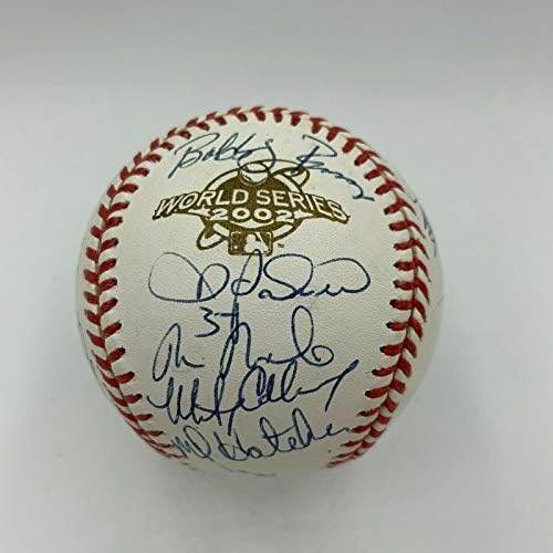 2002 Anaheim Angels World Series TIMS potpisao W.S. Bejzbol sa JSA COA - autogramiranim bejzbolama
