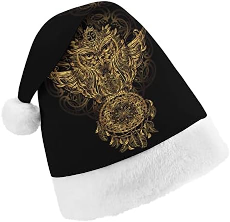 Nudquio Zlatna sova i hvatač snova Tribal Mandala Božićni šeširi Santa šešir za Božić holiday