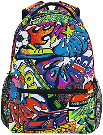 Tarity Cool Graffiti školski ruksak za dječje dječake Dječji djeca Mala putna torba Studeni tinejdžeri