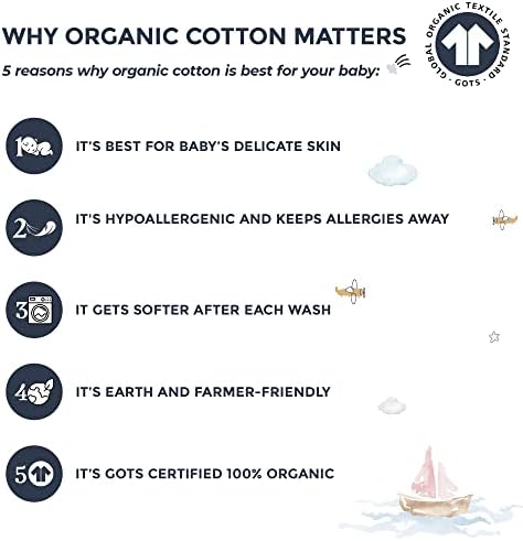 Mini listovi krevetića - dobiva sertifikovani organski pamuk, dodatna zaštita za vašu bebu