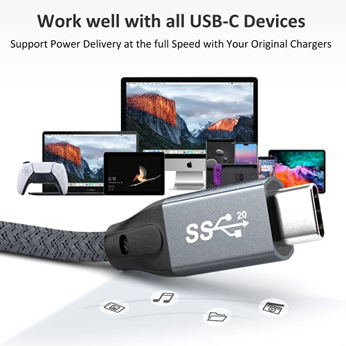 UseBean USB C na USB C kabl 100w 1.5 FT, USB 3.2 Tip C Gen2 20Gbps kabl za prenos podataka PD brzo punjenje,4k