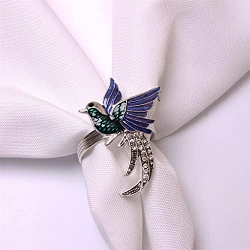 N / A 12 komada kopča salveta Vjenčani ukrasi magpie sretno lijepo kreativni salvetinski prstenovi